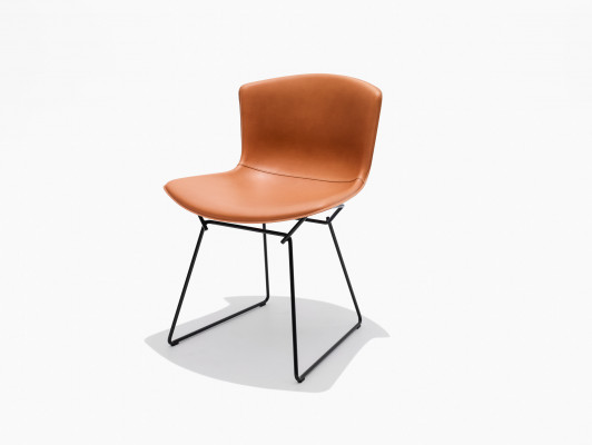 Bertoia Leather-Covered Side Chair